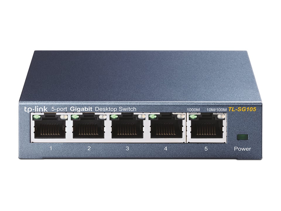 Tl-sg105 Switch 5p Tplink Gigabit Acero (3118) - I-Computacion