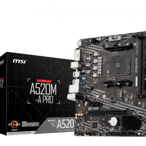 Mother Msi A520m-a Pro DDR4 Am4 (series 3000/4000/5000) (9927) - I-Computacion