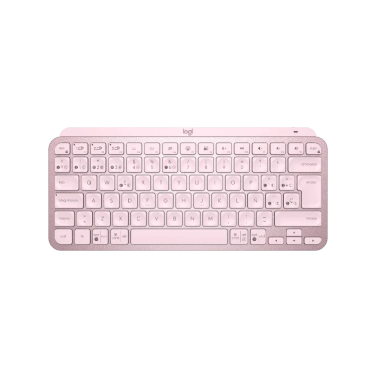 Teclado Logitech Wireless Mx Keys Mini Rose Retroilum 920-010478 - I-Computacion
