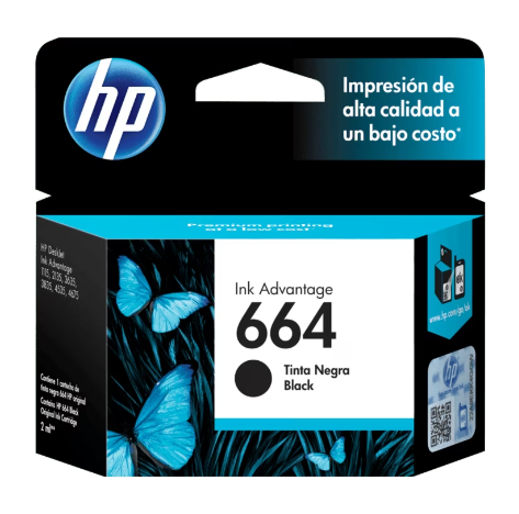 F6v29al Cartucho de Tinta Hp 664 Negro (7148) - I-Computacion