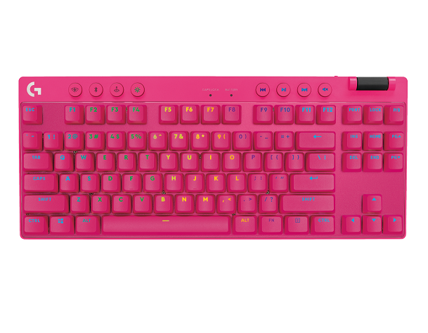 Teclado Logitech Pro X Tkl Magenta Lightspeed 920-012154 - I-Computacion