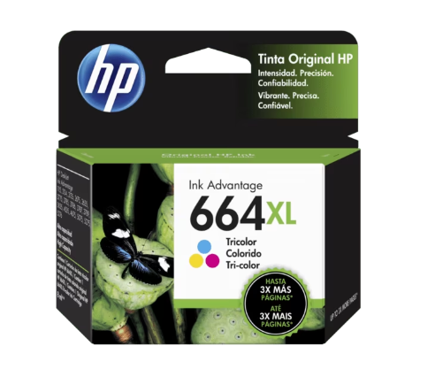 F6v30al Hp 664xl Tri-color Ink Cartridge (7162) - I-Computacion