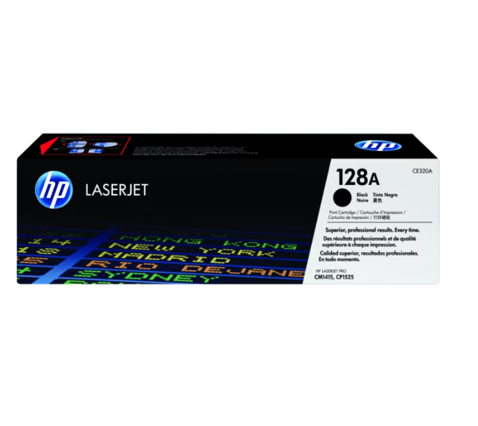 Ce320a Hp 128a Laserjet Pro Cp1525/cm1415 Blk Crtg (4500) - I-Computacion