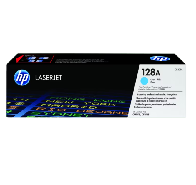 Ce321a Hp 128a Laserjet Pro Cp1525/cm1415 Cyn Crtg (4517) - I-Computacion