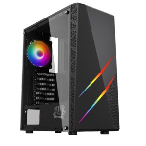 Gabinete Raptor Blaze Force Tg Mid-tower RGB Fan X1 W/button Control (6719) - I-Computacion