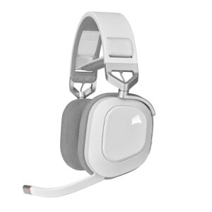 Auricular Corsair Hs80 RGB Wireless Spatial Audio White (5208) - I-Computacion