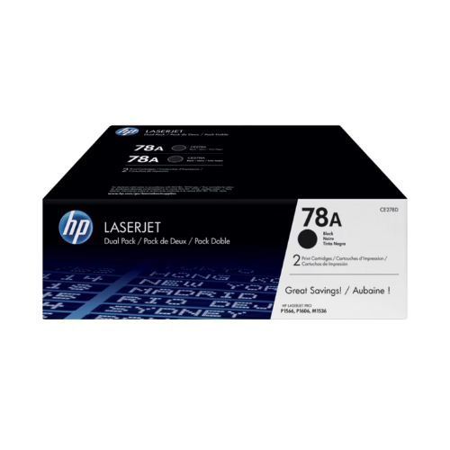 Ce278ad Hp 78a Blk Dual Pack Lj Toner Cartridge (0506) - I-Computacion
