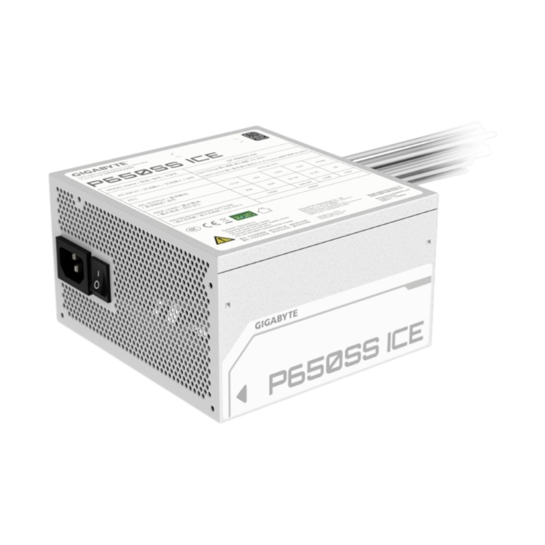 Fuente Gigabyte 650w 80 Plus Silver ATX 3.1 White (5108)(4965) - I-Computacion
