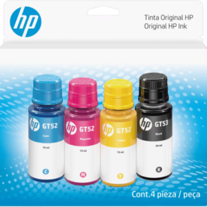 9f3n4al Hp Pack Botellas Gt52/53 Combo 4 Colores Cmyb (9342) - I-Computacion
