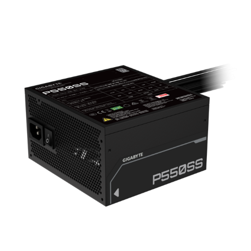 Fuente Gigabyte 550w 80 Plus Silver ATX 3.1 Black (5160) - I-Computacion