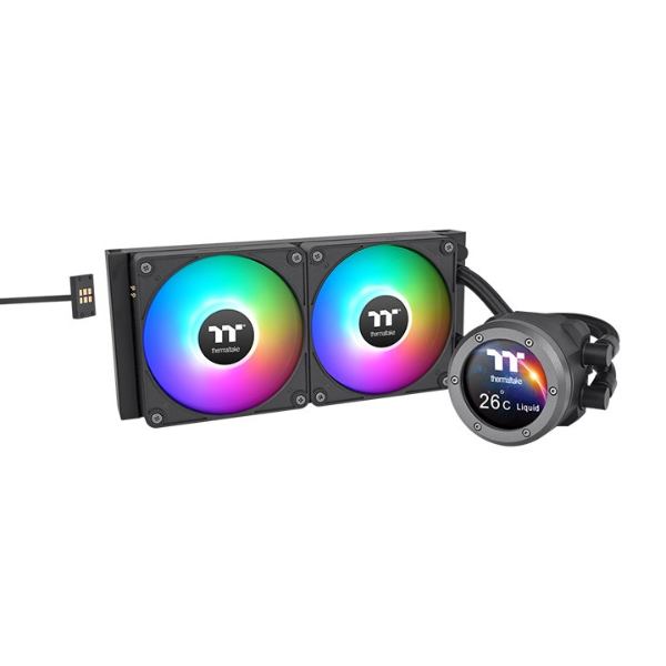 Water Cooling Thermaltake Th280 V2 Ultra Ex ARGB Sync Aio 280mm Black Water Block 2.1inch Lcd (1389) - I-Computacion