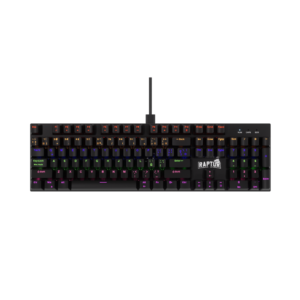 Teclado Gamer Raptor Fireclaw M104 Mecanico Retroiluminado Switch Red Outemu (2139) - I-Computacion