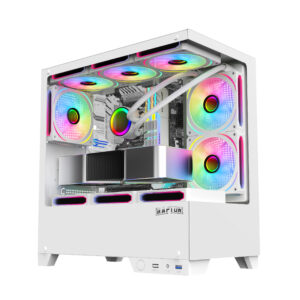 Gabinete Raptor Thunder Strike Tg X2 Mid-tower RGB Fan X1 White - I-Computacion