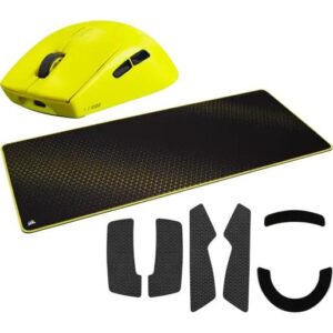 Combo Corsair Mouse M75 Air Wireless Yellow + Mouse Pad Black/yellow - I-Computacion