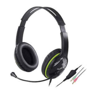 Auricular C/mic Genius Hs-400a,green,+single Jack Cable (2091) - I-Computacion