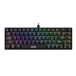 Teclado Gamer Raptor Fireclaw M68 Mecanico Retroiluminado Switch Red Outemu (7374) - I-Computacion