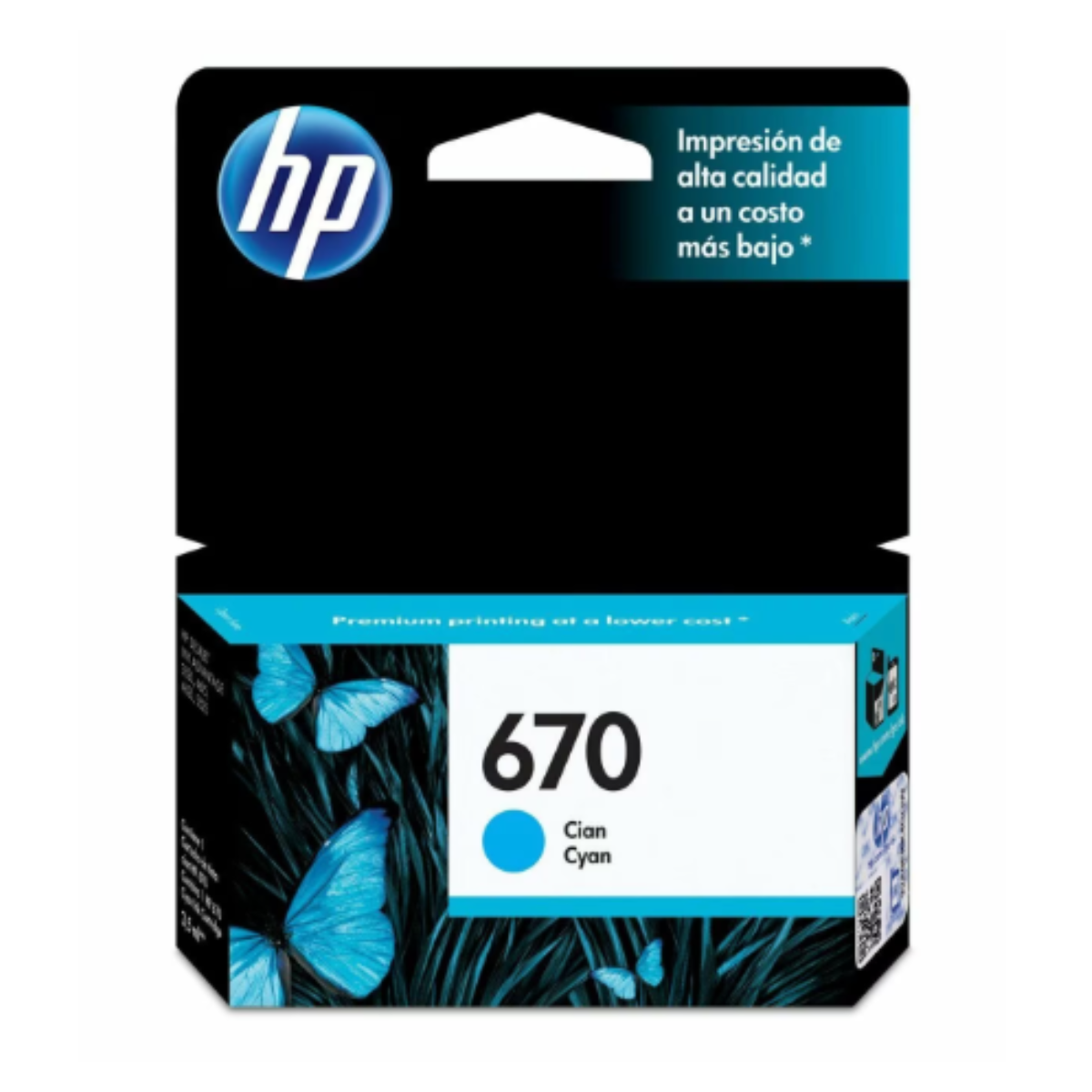 Hp 670 Cyan Ink Cartridge Cz114al (9997) - I-Computacion