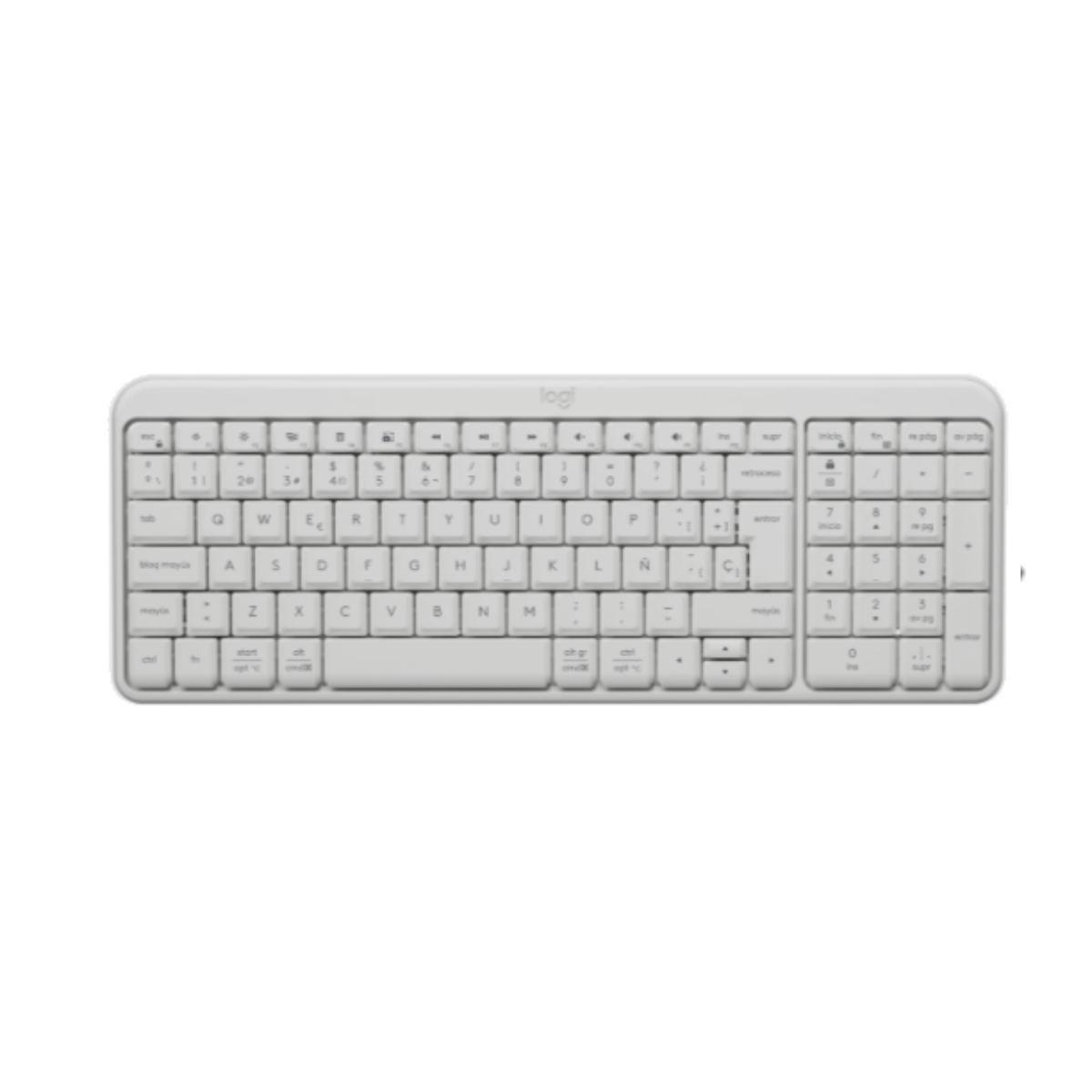 Teclado Logitech Bluetooth K250 Pebble White 920-013446 - I-Computacion