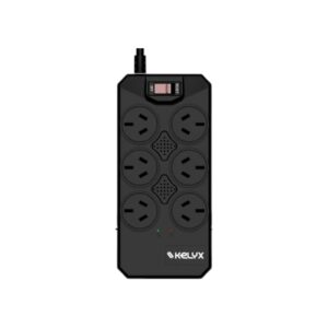 Estabilizador Kelyx 6 Tomas Max. 600w 150-270v Surge Protection 1mt (7473) - I-Computacion