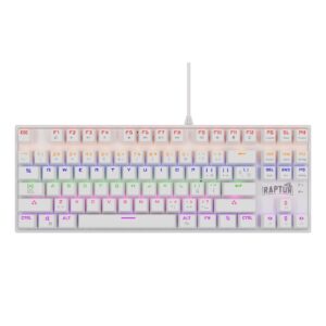 Teclado Gamer Raptor Fireclaw M87 Mecanico Retroiluminado Switch Red Outemu White (7855) - I-Computacion