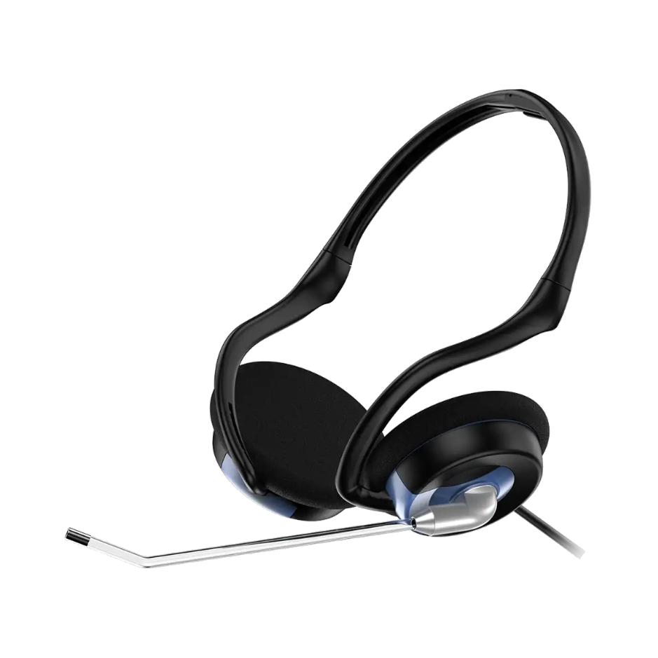 Auricular C/ Microfono Hs-300n,dual Jack Cable,new (3111) - I-Computacion