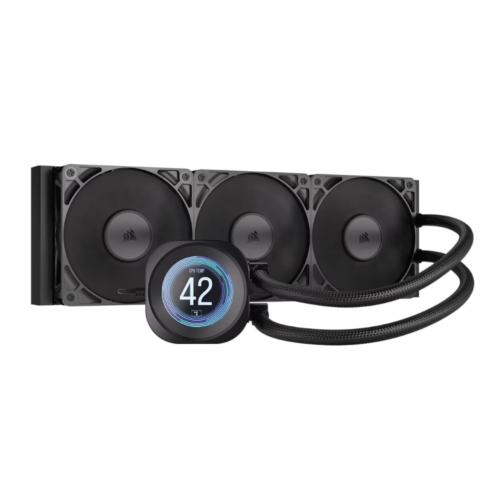 Water Cooling Corsair Nautilus X3 CPU Cooler 360mm Rs Lcd Black (0356) - I-Computacion