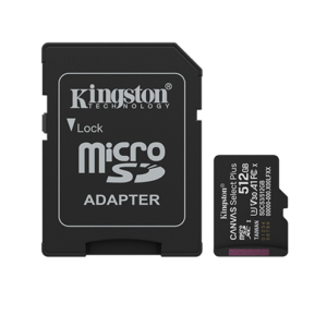 Microsd Kingston 512gb C/adap Gen3 150mb/s Canvas S Plus Cl10 (8552) - I-Computacion