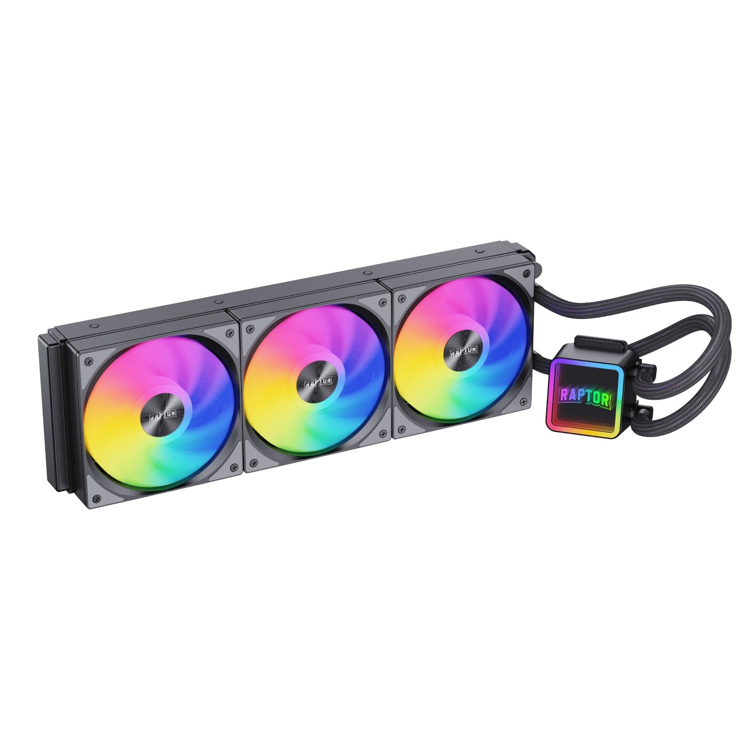 Water Cooling Raptor Aqua Core 360 3x CPU Cooler 360mm Negro (7701) - I-Computacion
