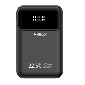 Power Bank Kelyx Mini 10000 Mha Type-c+usb+lightning Fast Charge 22.5w Black (7442) - I-Computacion