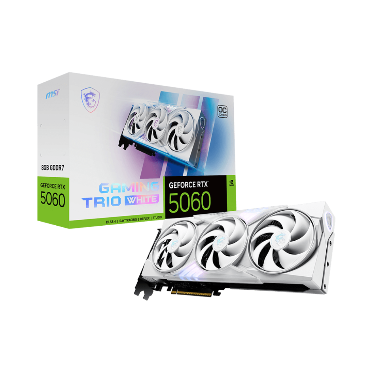 Vga Msi Geforce RTX 5060 8g Gaming Trio Oc White (2582) - I-Computacion