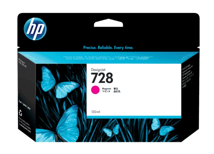 F9j66a Hp 728 130-ml Magenta Ink Cartridge (7855) - I-Computacion