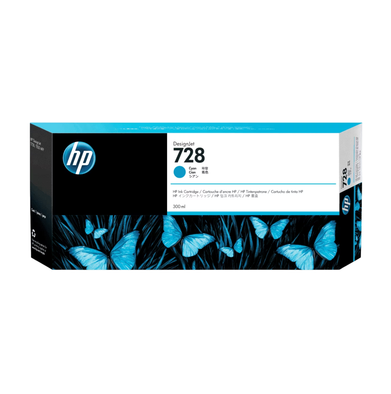 F9k17a Hp 728 300-ml Cyan Ink Cartridge (7937) - I-Computacion