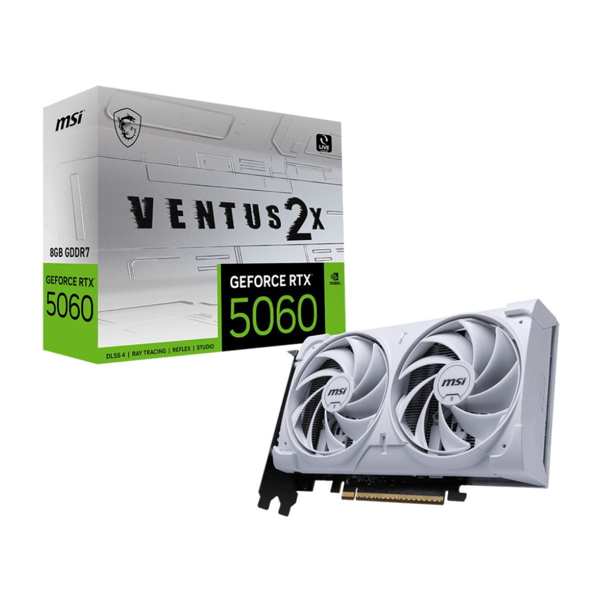 Vga Msi Geforce RTX 5060 8g Ventus 2x Oc White (4296) - I-Computacion
