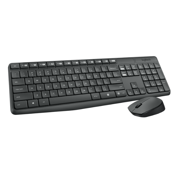 Teclado+mouse Logitech Wir Mk235 Grey 920-007901 - I-Computacion