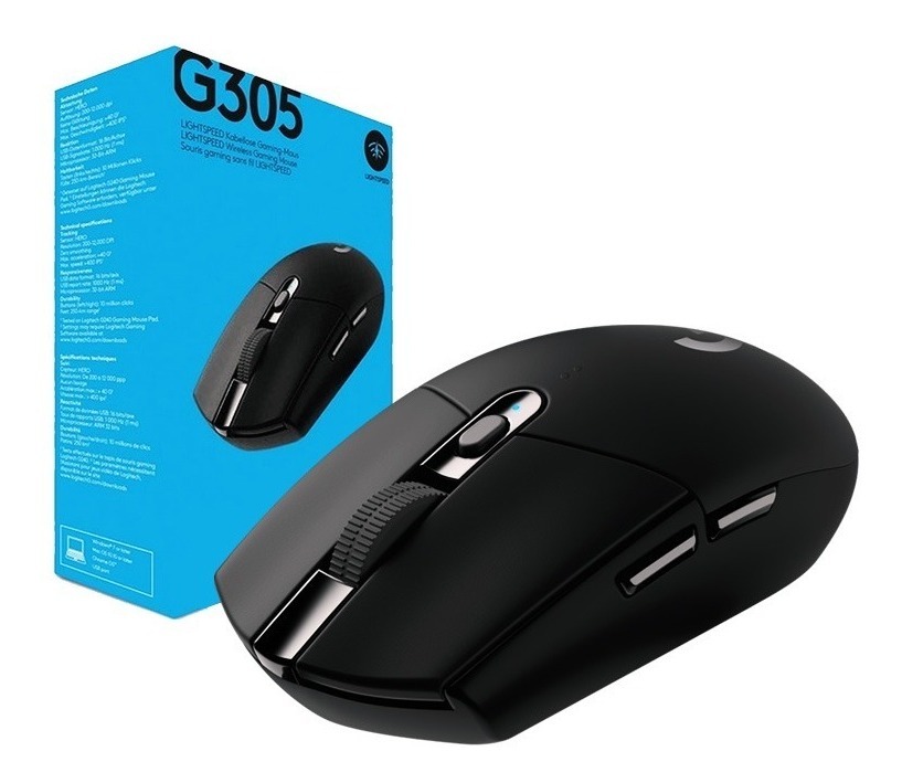 Mouse Logitech G305 Lightspeed Wireless Black 910-005281 - I-Computacion