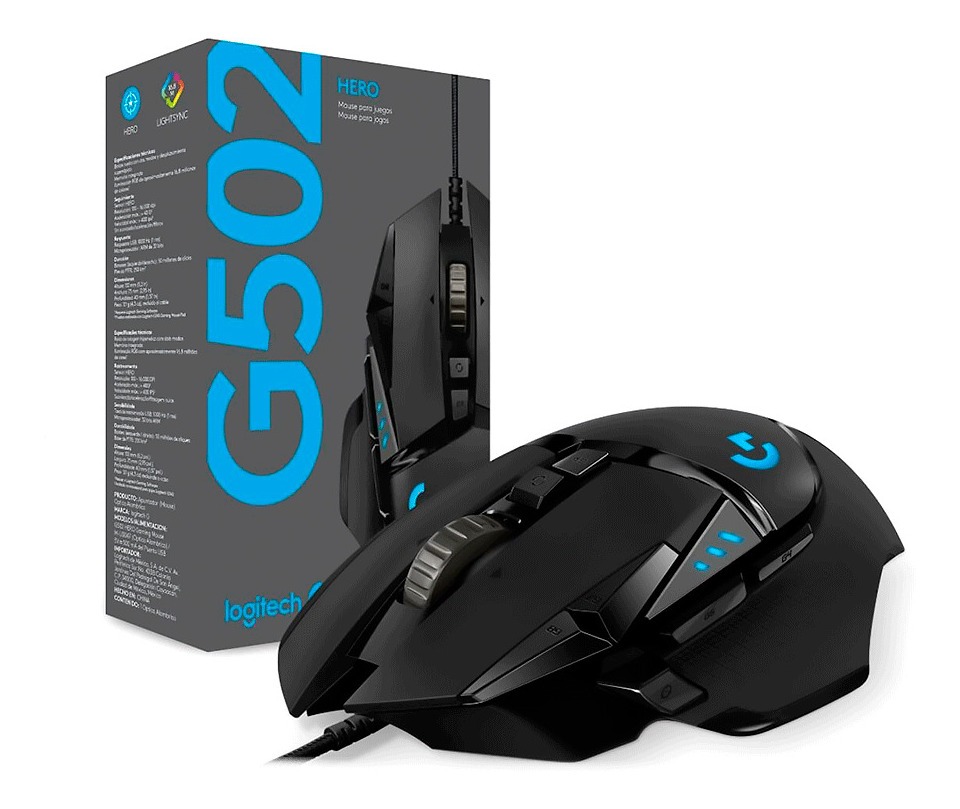 Mouse Logitech G502 Gaming Hero 910-005550 - I-Computacion
