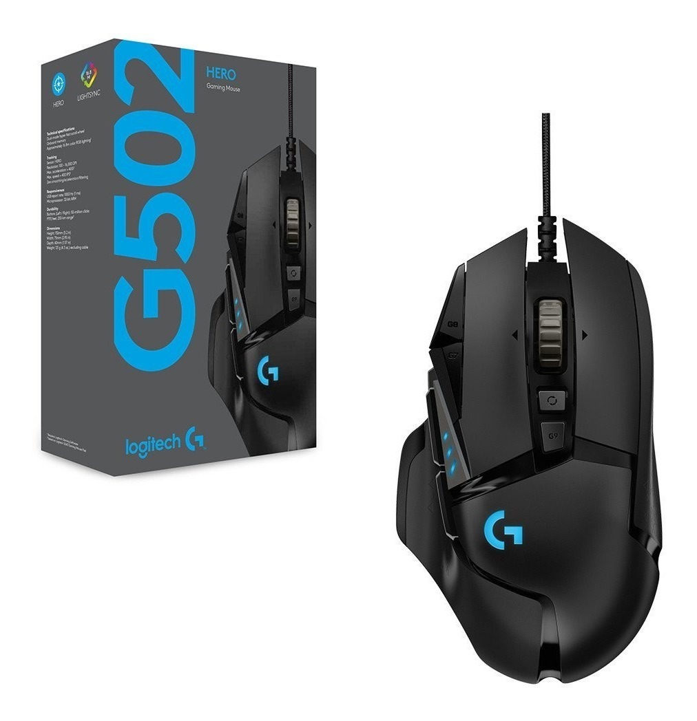 Mouse Logitech G502 Gaming Hero 910-005550 - I-Computacion