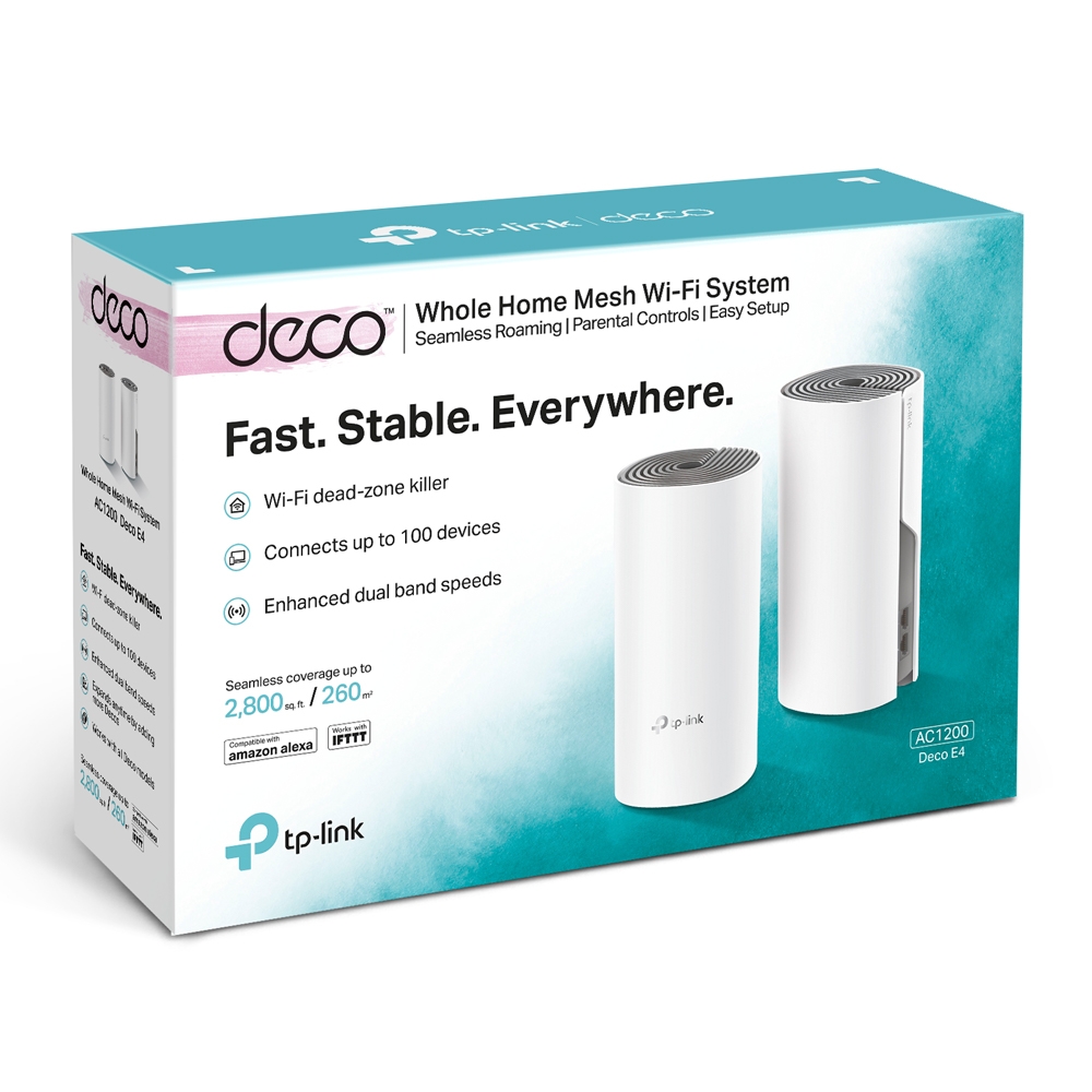 Deco E4 Pack de 1 Mesh Tp Link Ac1200 WIFI System (1687) - I-Computacion