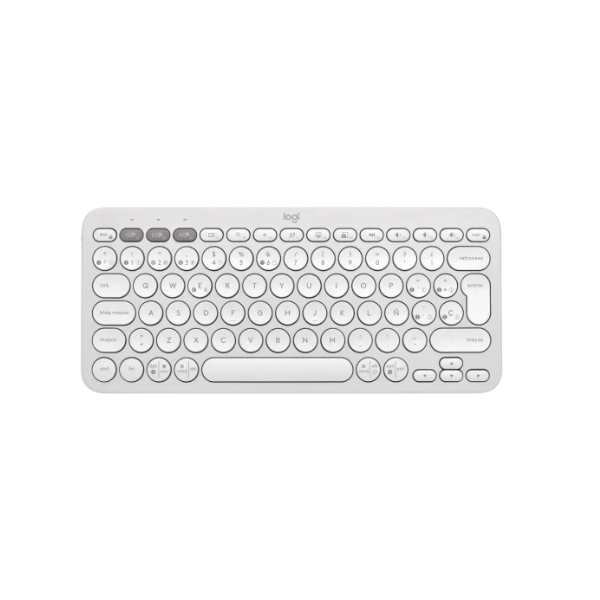 Teclado Logitech Bluetooth K380s Pebble White 920-011784 - I-Computacion