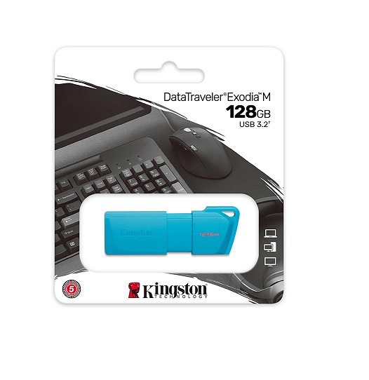 Pen Drive Kingston 128gb USB 3.2 Dtxm Neon (aqua Blue) (8584) - I-Computacion