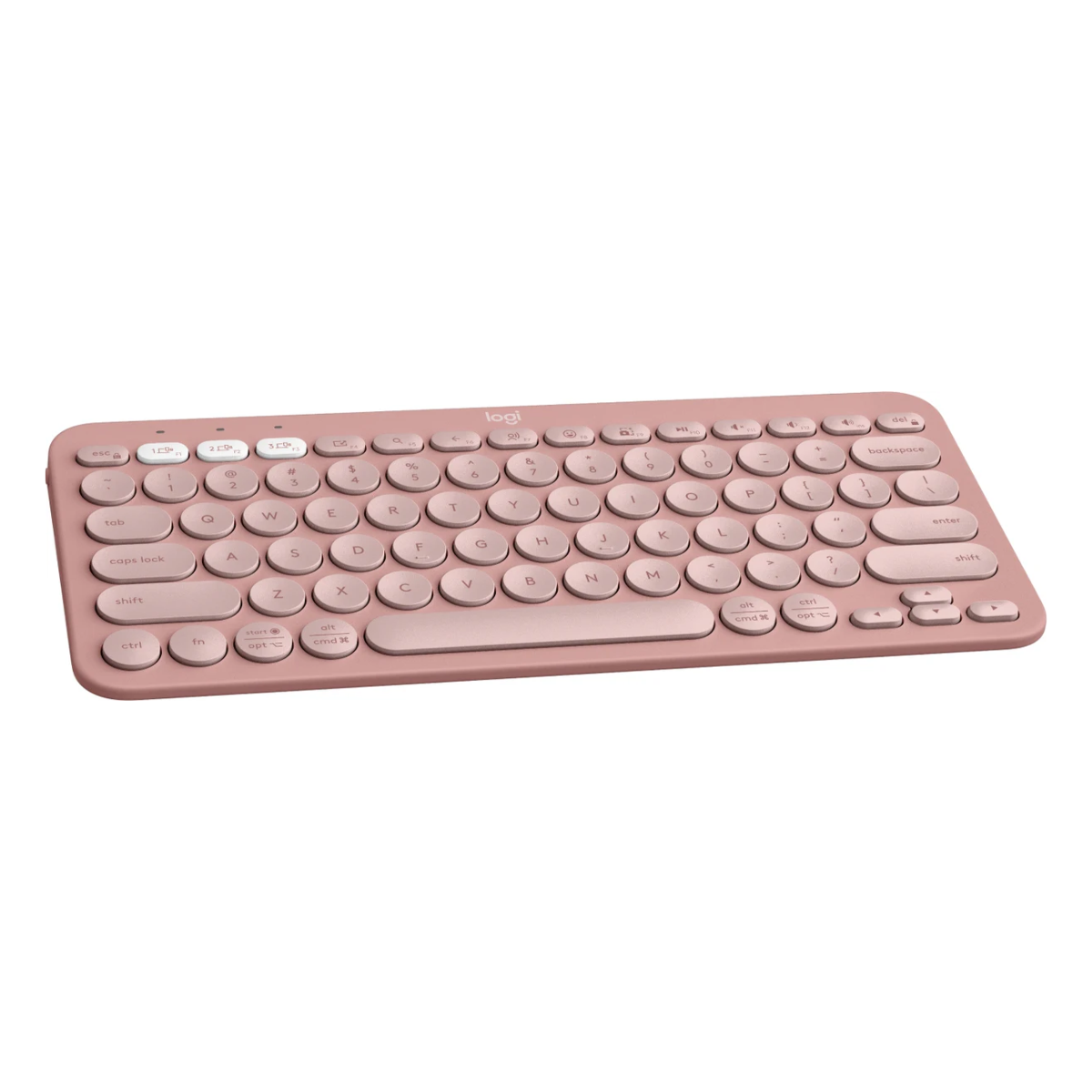 Teclado Logitech Bluetooth K380s Pebble Rose 920-011785 - I-Computacion