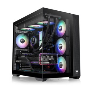 Gabinete Tt View 380 Mid-tower Tg X2 Fan ARGB X4 Black (5295)