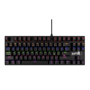 Teclado Gamer Raptor Fireclaw M87 Mecanico Retroiluminado Switch Red Outemu (2146) - I-Computacion