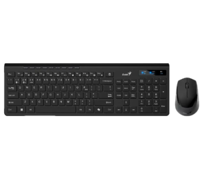 Teclado + Mouse Genius Slimstar 8230,ai,black,sp,bt+2.4ghz (0776) - I-Computacion