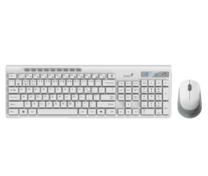 Teclado + Mouse Genius Slimstar 8230,ai,white,sp,bt+2.4ghz (0547) - I-Computacion