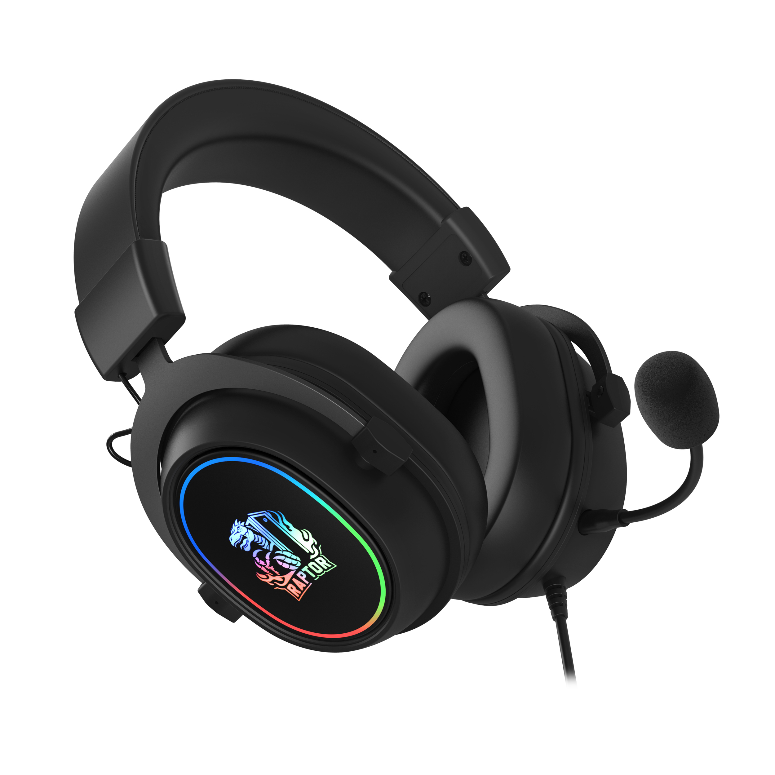 Auricular Gamer Raptor Inferno Pro RGB 7.1 USB Negro (7169) - I-Computacion