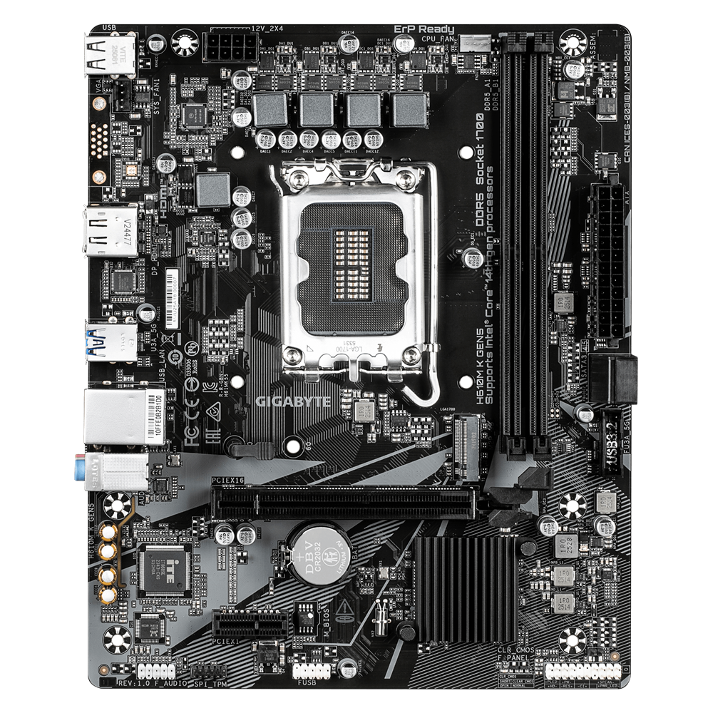 Mother Gigabyte H610m K Gen5 DDR5 1700 (12va/13va/14va Gen) (0149) - I-Computacion