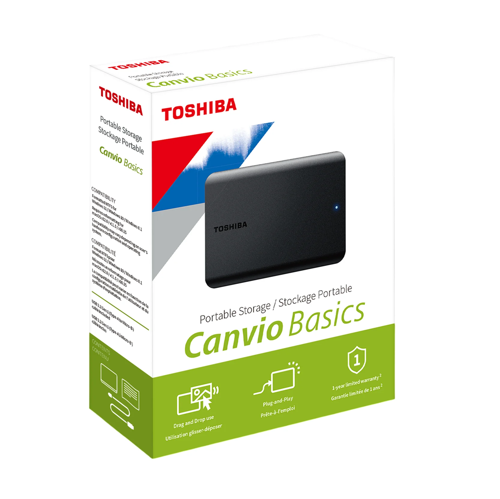 Hd Toshiba Externo 1tb Canvio USB 3.0 Black (1339) - I-Computacion