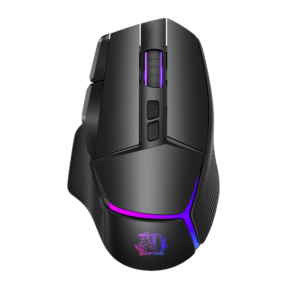 Mouse Gamer Raptor Storm Grip Wireless 9 Botones 24000dpi Retroiluminado C/soft Black (2982) - I-Computacion