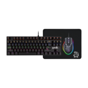 Combo Gamer Raptor Teclado Mecánico 87 Teclas + Mouse RGB 7200dpi + Mouse Pad S (3071) - I-Computacion